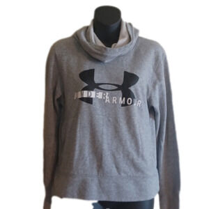 UNDER Armour Grey Hoodie, Peekaboo Hood. Size Small.